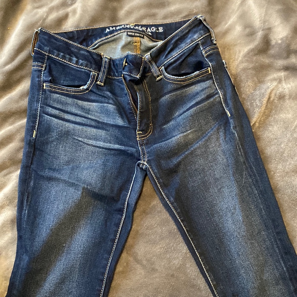 American Eagle Super Stretch Dark Wash Jeggings size 2